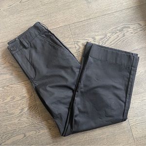 Acne Studios Black Cotton Cuffed Culottes